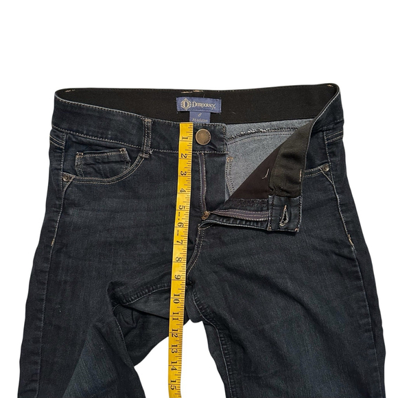 Democracy Ab Solution Bootcut Denim Jeans Womens 8 Blue 32x33 (Long) Mid-Rise - Picture 5 of 16